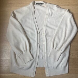 Ralph Lauren White Cardigan Sweater